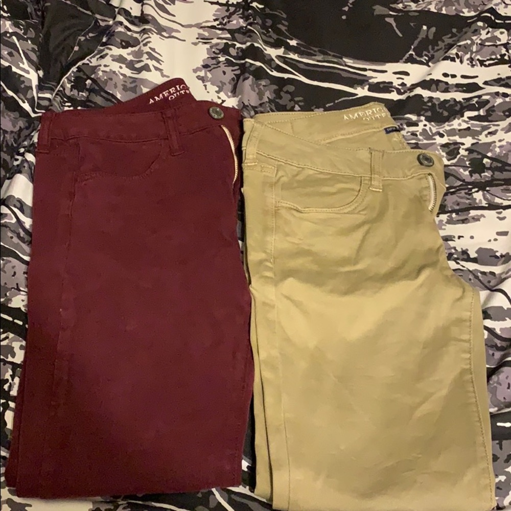 2 pairs of American Eagle Jeggings
